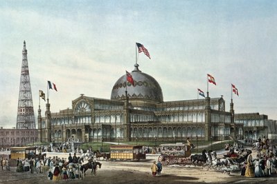 New York Crystal Palace, costruito per la Fiera Mondiale del 1853 da Sydney Currie
